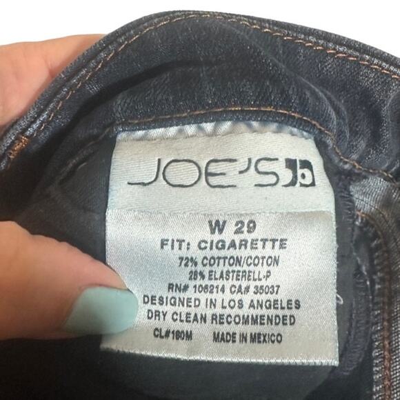Joe's Jeans Blue Holland Cotton Blend Cigarette Leg Denim Jeans Women Sz 29 - Picture 12 of 13